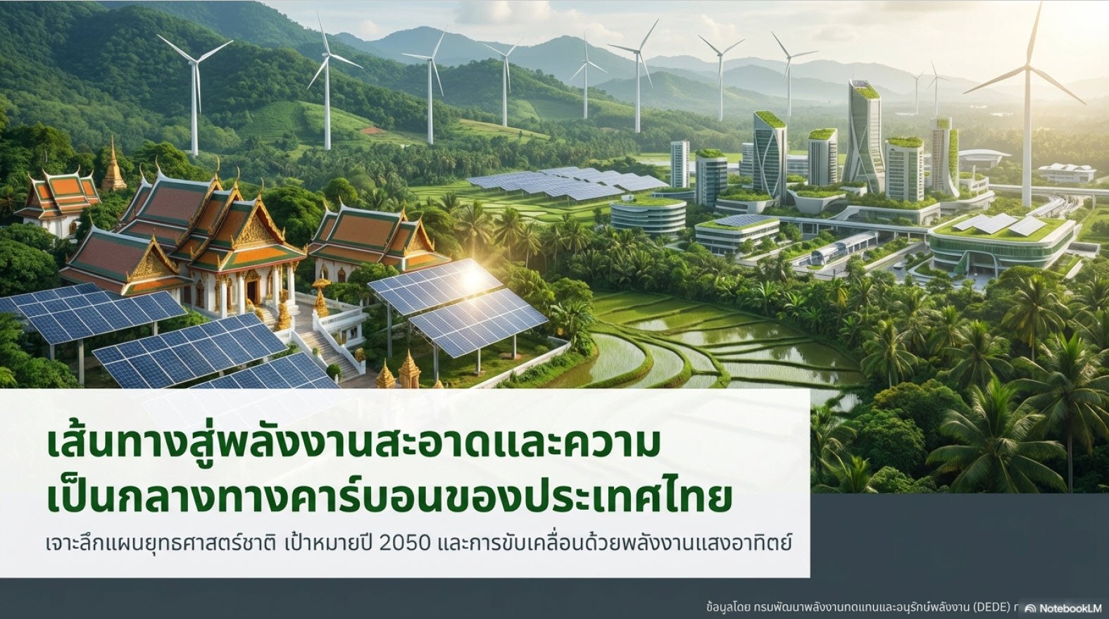 เส้นทางสู่ความเป็นกลางทางคาร์บอนของประเทศไทย กับบทบาทของพลังงานแสงอาทิตย์